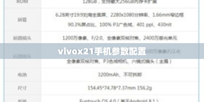 vivox21手机参数配置