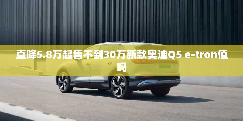 直降5.8万起售不到30万新款奥迪Q5 e-tron值吗
